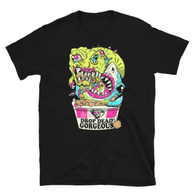 DROP DEAD, GORGEOUS  Nom Nom Nom  Emo Screamo Post-Hardcore Band T-shirt