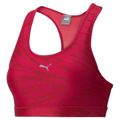 

Женский спортивный бюстгальтер Puma Mid Impact 4Keeps Graphic Training Size  Athletic 52030, Красный