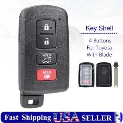 For 2014 2015 2016 2017 2018 Toyota Highlander Smart Key Remote Case Shell Fob