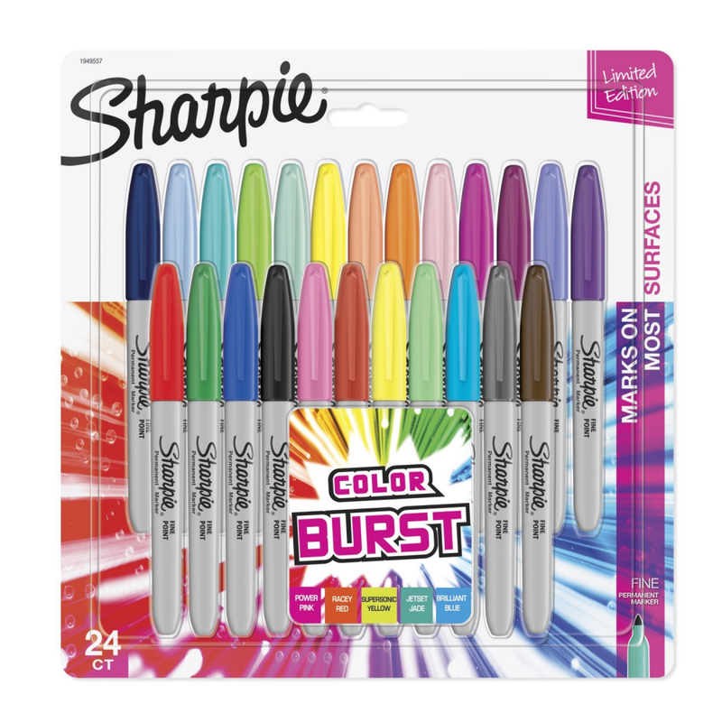 Sharpie Color Burst Set Of 24 Piece Fine Point Assorted Colo