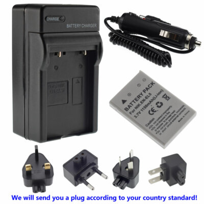 EN-EL5 Battery + Charger for Nikon CoolPix P530 P520 P510 P100 P500 P5100 P5000