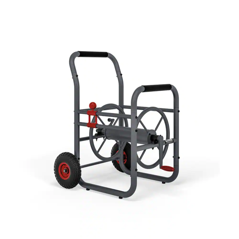 Suncast Commercial Water Hose Reel Garden 200 Ft Outdoor Metal Manual Crank New