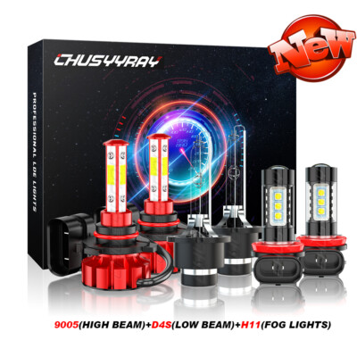 For TOYOTA LAND CRUISER 2013-2015 HID/LED Headlight High&Low + Fog Light Bulbs