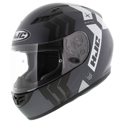 HJC CS15 Martial motorcycle helmet matt black white