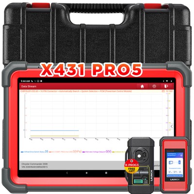 2024 LAUNCH X431 PRO 5 PAD V+ Car Diagnostic Scanner Tool Programming Key Coding