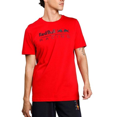 

Футболка Puma Rell Bull Racing Logo Crew Neck Mens Red Casual Tops 763130-06, Красный, Puma Rell Bull Racing Logo Crew Neck T-Shirt