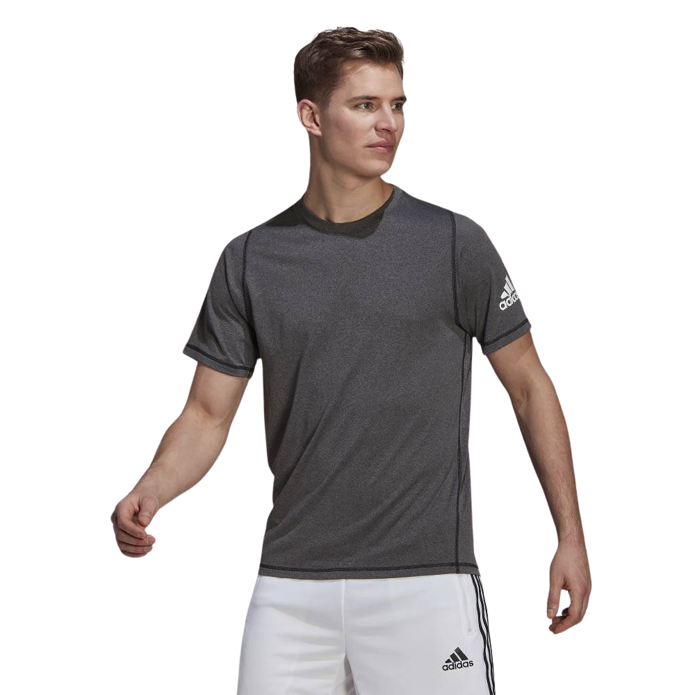Adidas EE2974 Men's Axis Elevated T-Shirt Stylish Gray Tee