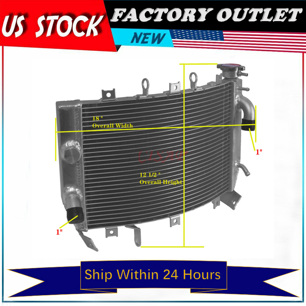 New All Aluminum Radiator For Kawasaki Ninja ZX-6R ZX6R 2003
