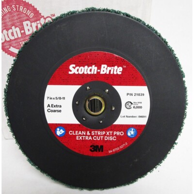 3M SCOTCH-BRITE CLEAN & STRIP XT PRO EXTRA CUT DISC A/O 7X5/8-11 21039