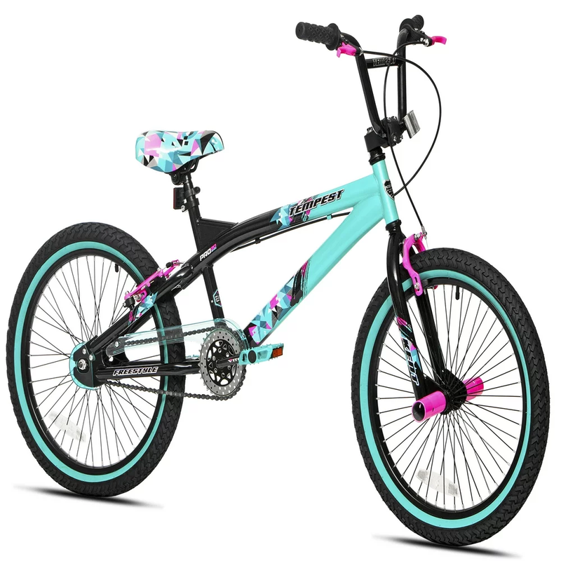 20" Girl'S Tempest Child Bicycles, Black/Aqua
