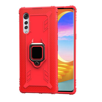 For LG Velvet 5G/lG V60 ThinQ Shockproof Hybrid Ring Stand Armor Case Cover