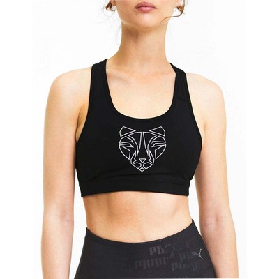

Женский спортивный бюстгальтер Puma 4Keeps Mid Impact, размер , повседневный, 519158-23, Черный