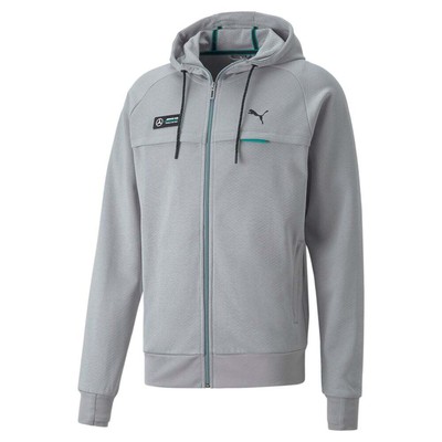 

Puma Mapf1 Толстовка с капюшоном и полной молнией Мужская серебристая повседневная спортивная верхняя одежда 53, Серебряный, Puma Mapf1 Hooded Sweat Full Zip Jacket