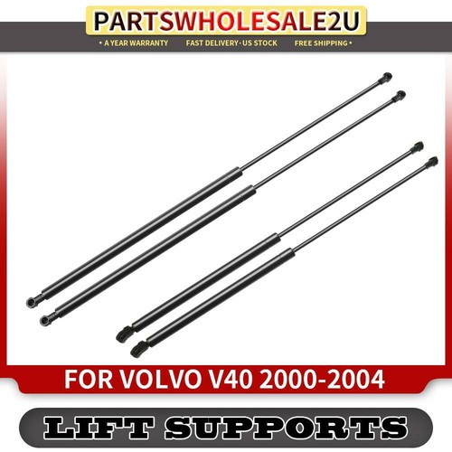 4x Hood+Tailgate Gas Lift Supports Shock Strut for Volvo V40 00-20 Station Wagon