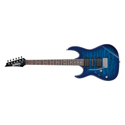 Ibanez GRX70QA Left-Handed Electric Guitar, Transparent Blue Burst