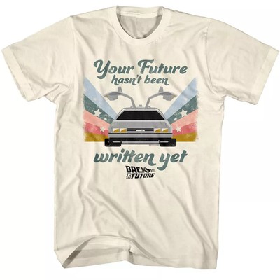 BACK TO THE FUTURE YOUR FUTURE HASN T BEEN WRITTEN YET T SHIRT DELOREAN