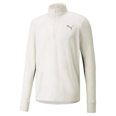 

Puma Favorite Running Quarter Zip Pullover Мужские белые повседневные топы 520211-73, Белый, Puma Favorite Running Quarter Zip Pullover