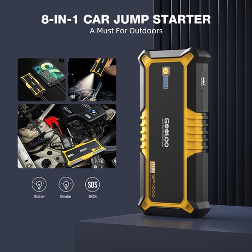 GOOLOO 4000A Peak 26800mah Car Jump Starter Battery Charger Portable Jump Box US