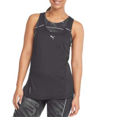 

Puma 52137801 Женская спортивная майка Cloudspun Marathon с круглым вырезом для бега, Черный