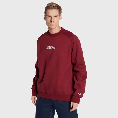 Champion Embroidered Bookstore Logo Script Crewneck Men красный