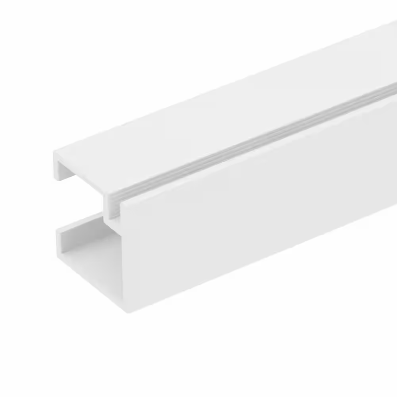 Screen Tight Mini Track Channel 8 Ft White 3/4x3/4 Inch Aluminum Low Profile