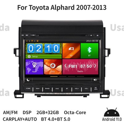 9'' Car GPS Navigation For Toyota Alphard 2007-2013 Car Radio Android 11.0 2+32G