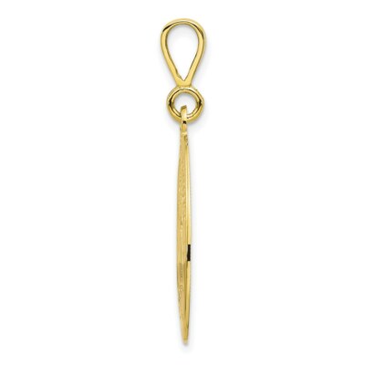 Pre-owned Superdealsforeverything Real 10kt Yellow Gold St. Christopher Medal