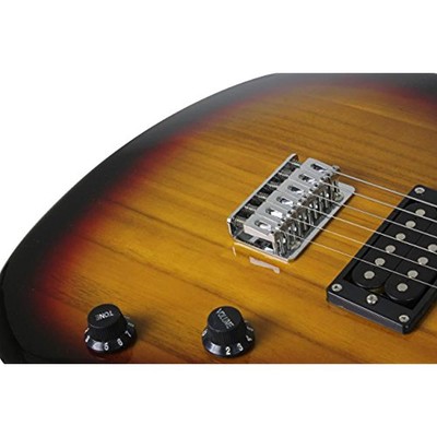 Jameson Solid Body Guitars 6 String Full Size Vintage Sunburst Electric With SB