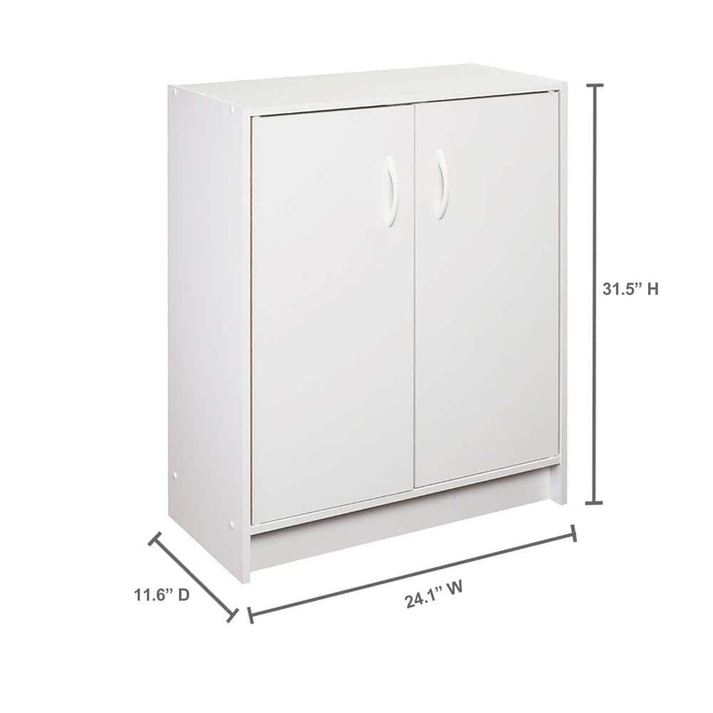 Storage Cabinet 2-Cube Organizer With Adjustable shelves 32 x 24 x 12 Inches