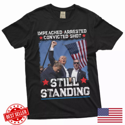 Men's Donald Trump Shirt Trump 2024 Shirt Still Standing Tee Trump Fist Pump Tee