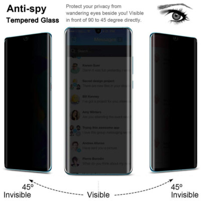 For Huawei Mate 60 50 40 P60 P50 P40 Pro Tempered Glass Privacy Screen Protector