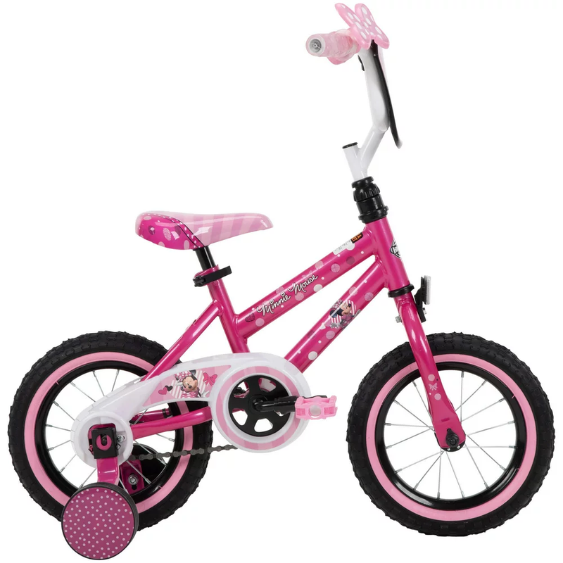 12 In. Minnie Mouse Bike with Training-Wheels for Girl'S, Ages 2