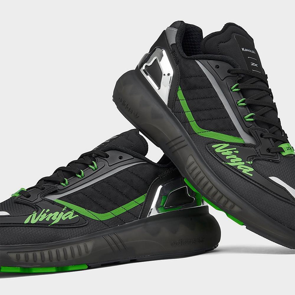 NEW Adidas ZX 5K Boost Kawasaki Ninja Black Green Silver