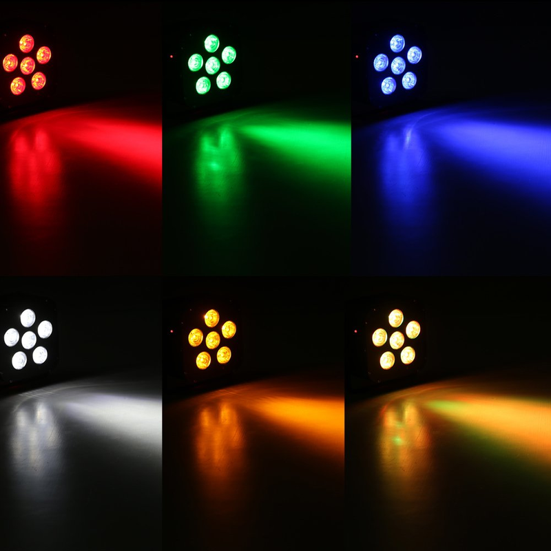 Lixada DJ Lights 108W LED RGBWAP 6/10 Channel Par Build-in Wireless DMX Receiver