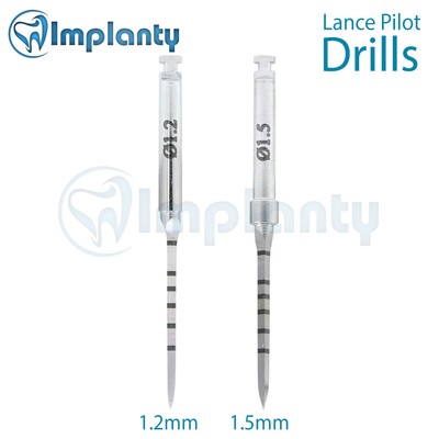 Lance Pilot Drills 1.2mm/1.5mm Stainless Steel Drill Tool Instrument Dental