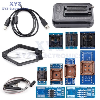 T48 TL866-3G High Speed Programmer Set USB 2.0 480MHz + 12 Adapter USB Cable USA
