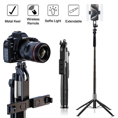 Selfie Stick Tripod for iPhone 14 13 Pro Max Gopro Android