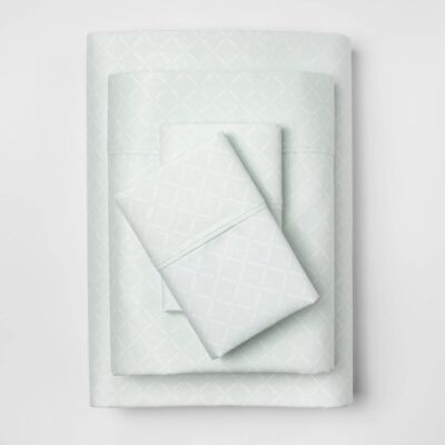 Performance Solid Sheet Set (California King) Morning Frost 400 Thread Count -