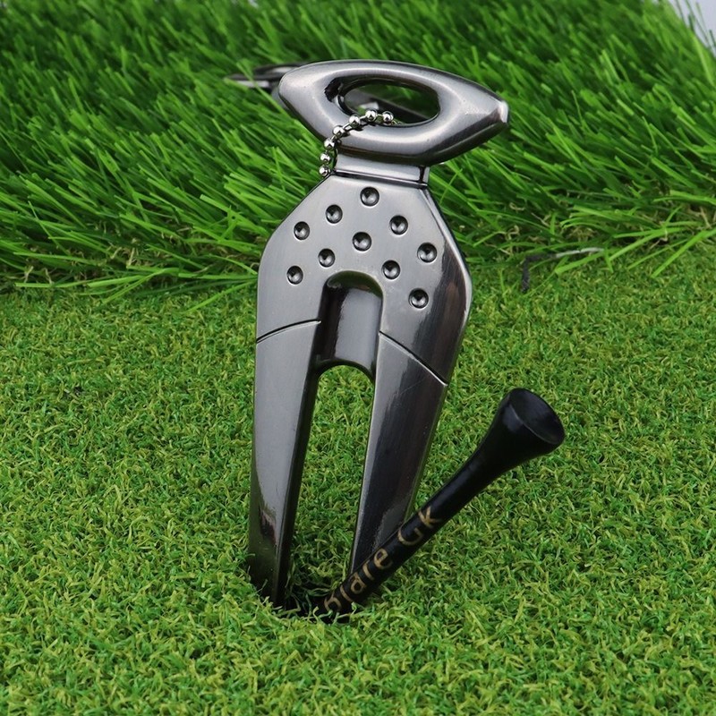 Precisely Position Golf Ball Fork Non-slip Durable Divot Fork  Repair Turf