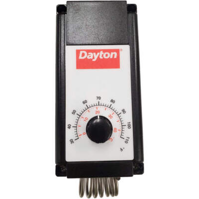 DAYTON 4LZ94 Mech Tstat,Heat or Cool,Plastic,110/30F 4LZ94