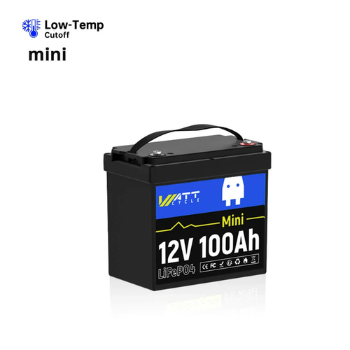 Wattcycle Mini 12V 100AH LiFePO4 Lithium Battery 20000+ cycle for RV Solar Panel Wattcycle Mini 12V 100AH LiFePO4 Lithium Battery 20000+ cycle for RV Solar Panel