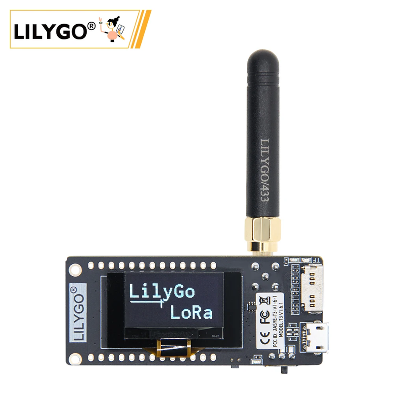 ® TTGO LoRa32 V2.1_1.6 Version 433/868/915Mhz ESP32 LoRa OLED 0.96 Inch SD Card