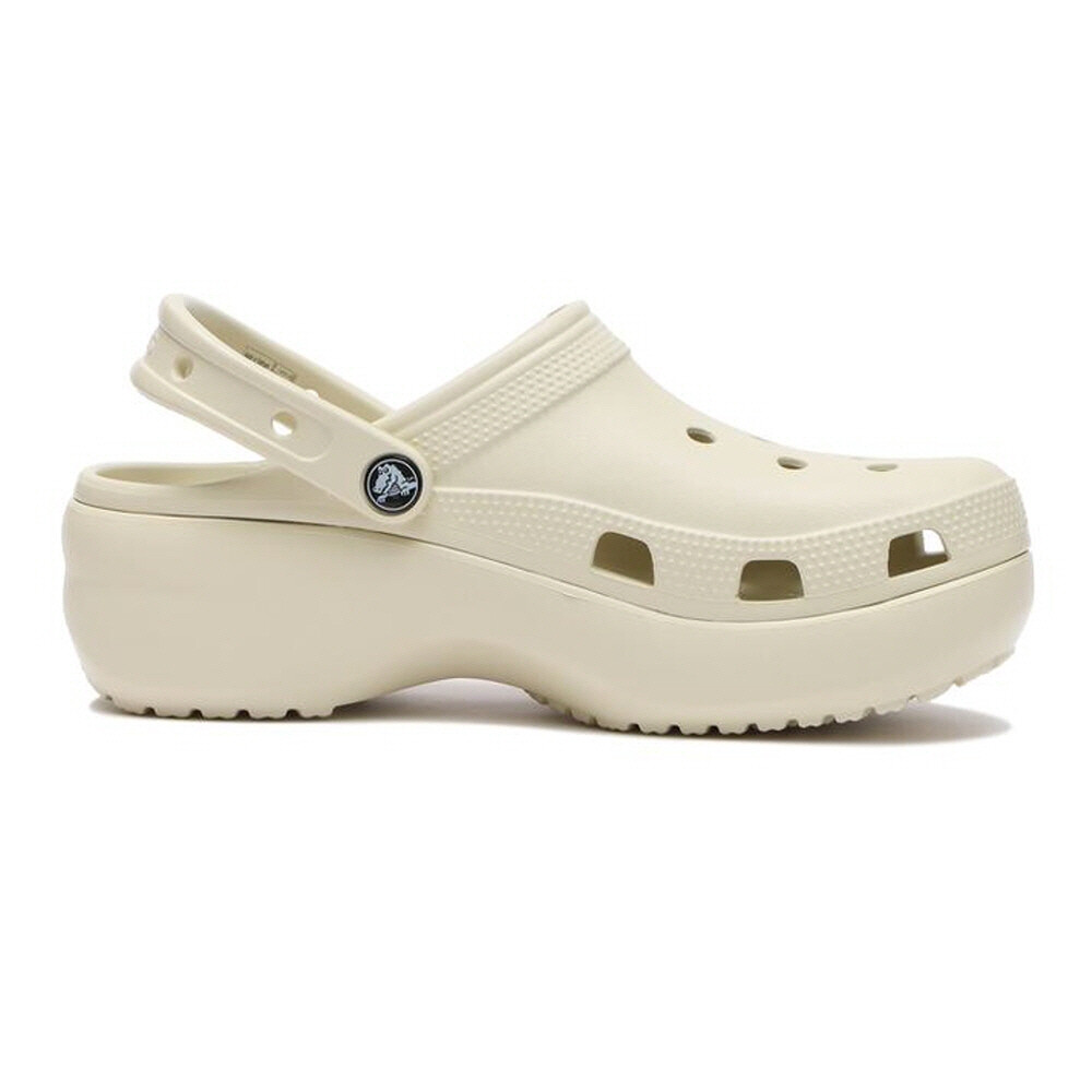 New CROCS Womens CLASSIC PLATFORM CLOG 206750-2Y2 BONE US W