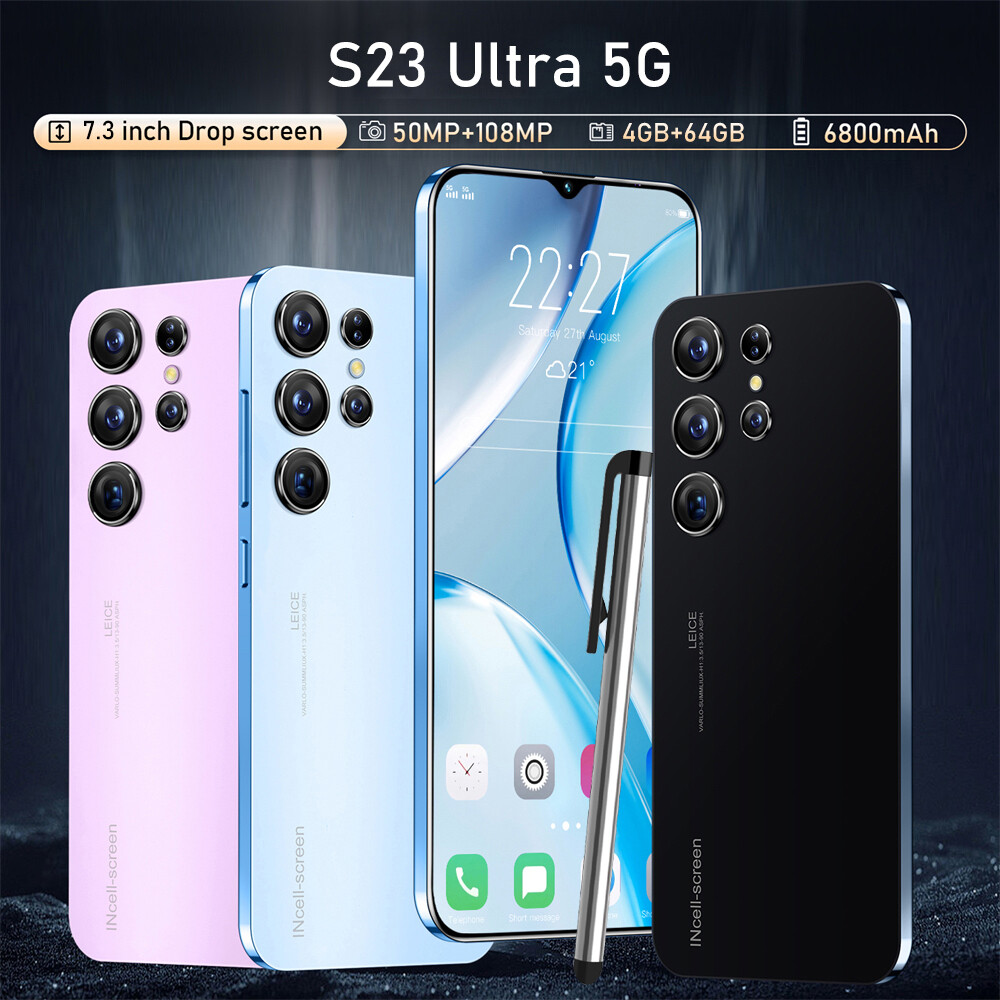 S23 Ultra 5G Smartphone 7.3" 4GB+64GB Factory Unlocked Andro