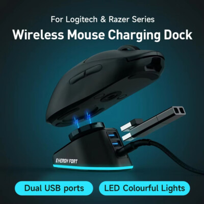 Gaming Mouse Dock for Logitech G PRO Wireless X Superlight 2 G502 X Plus G703