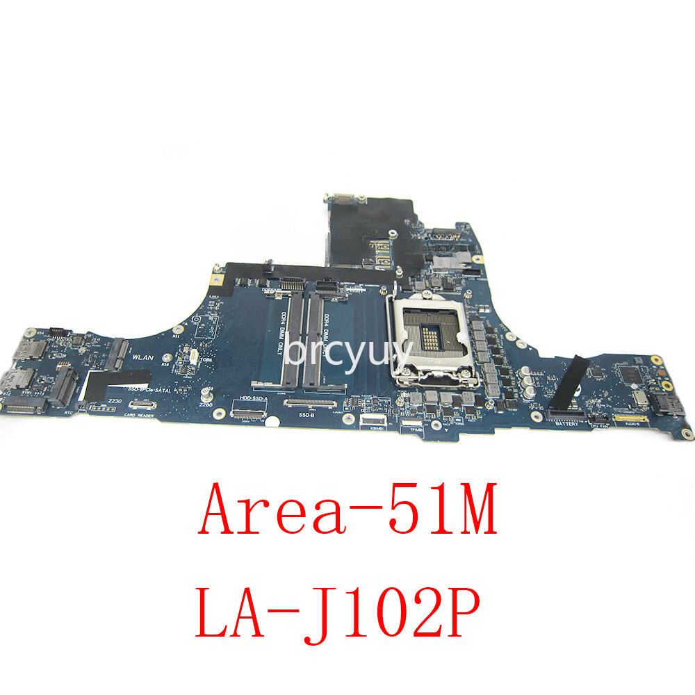 LA-J102P For dell Alienware Area-51m Laptop Motherboard
