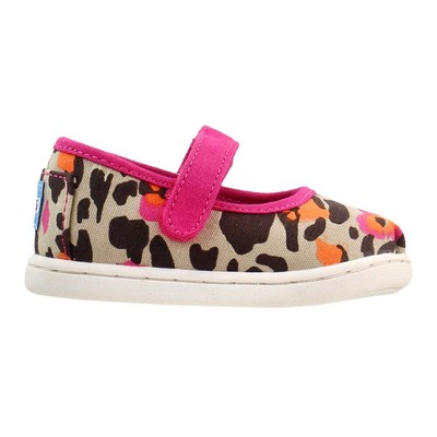 

Бежевые повседневные туфли на плоской подошве для девочек TOMS Tiny Leopard Mary Jane Kids 10010657, Бежевый, TOMS Tiny Leopard Mary Jane Kids
