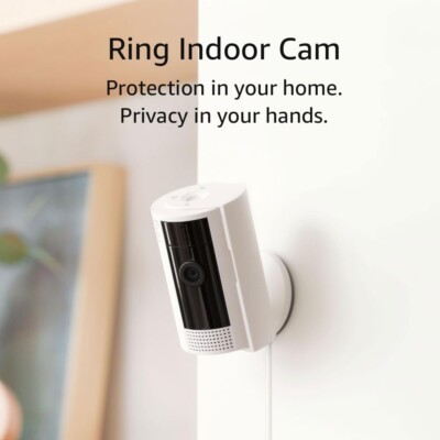NEW Ring Indoor Cam (2nd Gen) Plug-In | latest generation, 2023 release | White