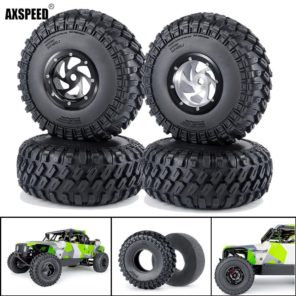 FLYXM 2.2" Beadlock Buggy Wheel Rim with Tires 140mm for 1/1