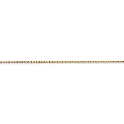 Pre-owned Superdealsforeverything Real 14kt Yellow Gold .8mm Round D/c Wheat Chain; 24 Inch